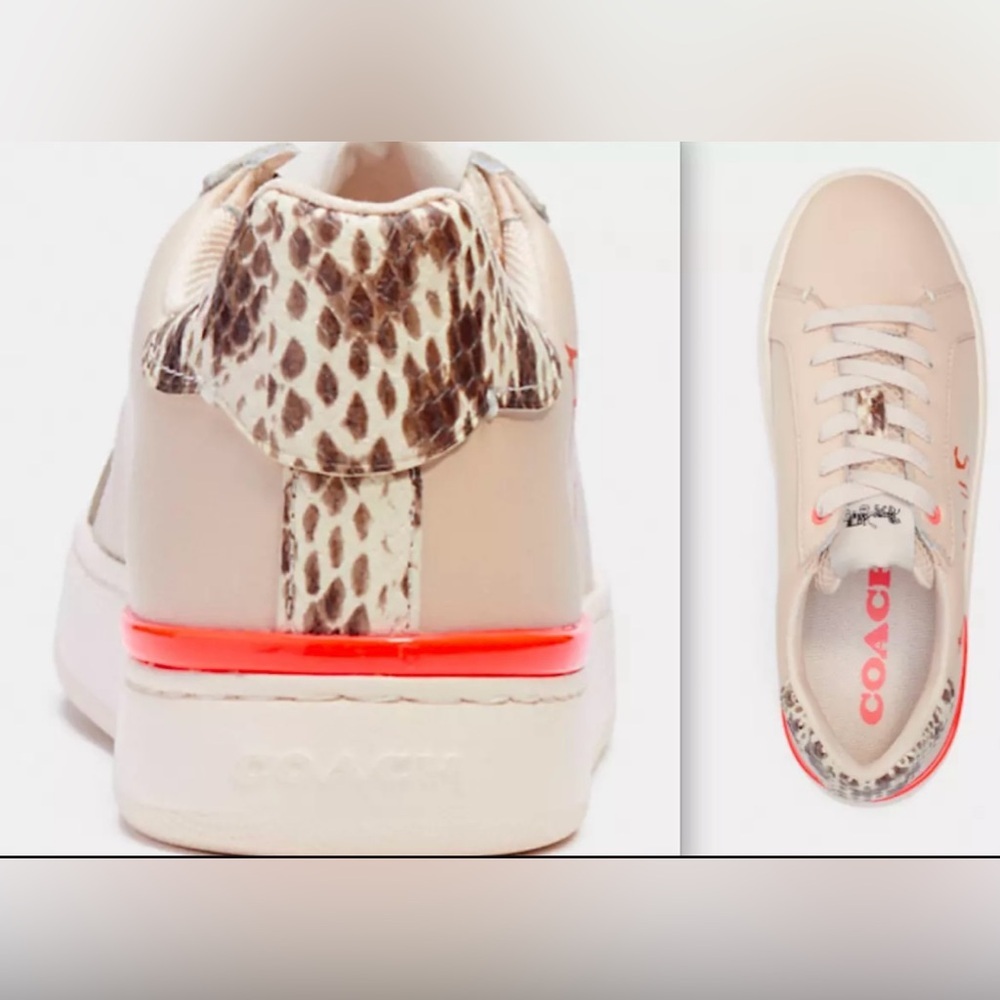 Coach X Jean Michel Basquiat Clip Low Top Sneaker Size 8 - Picture 3 of 5